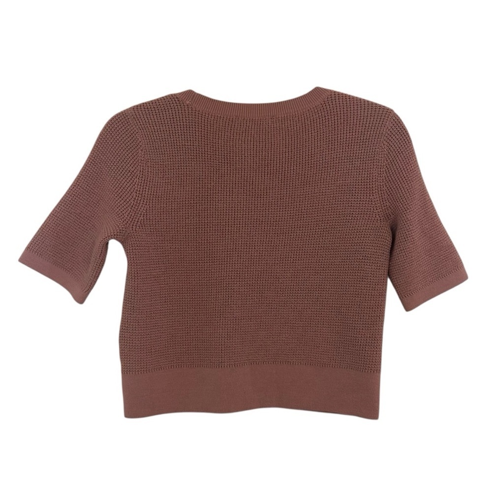 Club Monaco Women's Pink Short Sleeve Sweater-Size XS - Picture 3 of 9